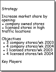 The Strategy, Objectives, Key Players section